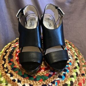 Michael Kors leather platform sandals
